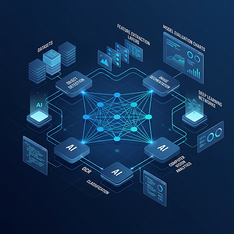 YNMDrishti computer-vision stack — object detection, image segmentation, classification and deep-learning networks around a neural core